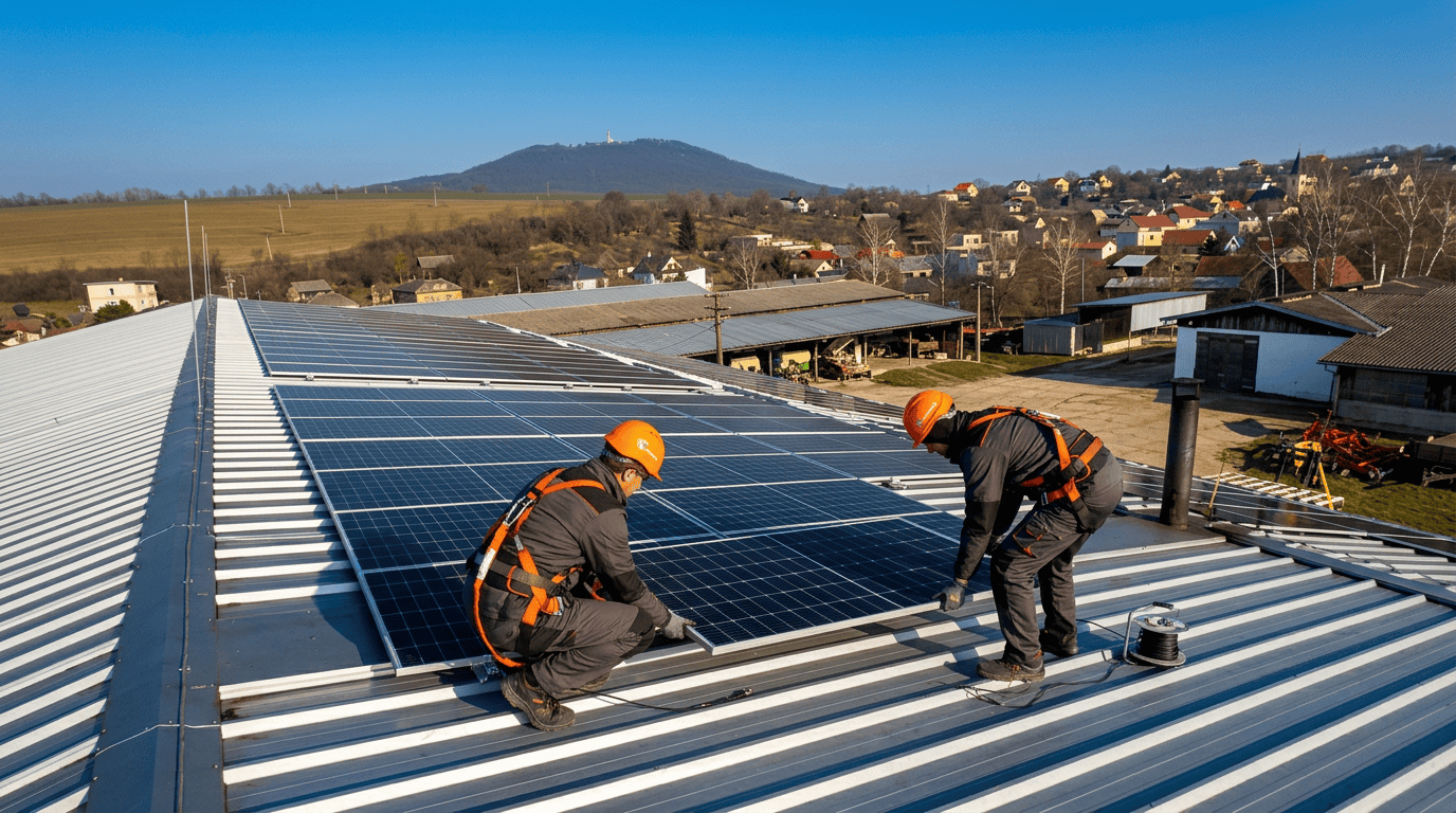 Poľnohospodárska farma Medzany 60 kWp